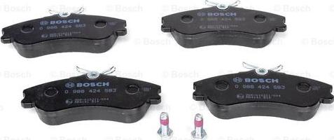 BOSCH 0 986 424 583 - Set placute frana,frana disc aaoparts.ro