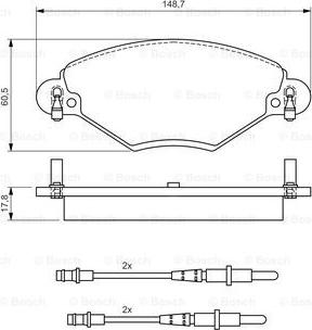 BOSCH 0 986 424 582 - Set placute frana,frana disc aaoparts.ro