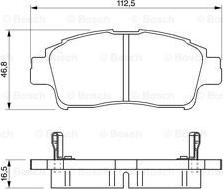 BOSCH 0 986 424 535 - Set placute frana,frana disc aaoparts.ro