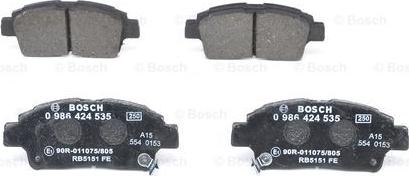 BOSCH 0 986 424 535 - Set placute frana,frana disc aaoparts.ro