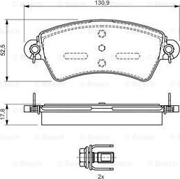 BOSCH 0 986 424 529 - Set placute frana,frana disc aaoparts.ro