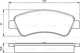 BOSCH 0 986 424 571 - Set placute frana,frana disc aaoparts.ro