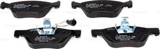 BOSCH 0 986 424 578 - Set placute frana,frana disc aaoparts.ro