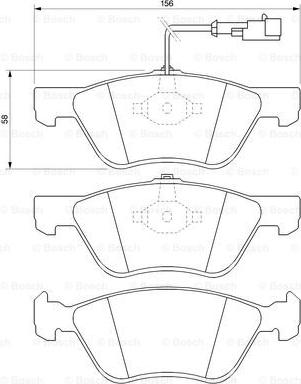 BOSCH 0 986 424 578 - Set placute frana,frana disc aaoparts.ro