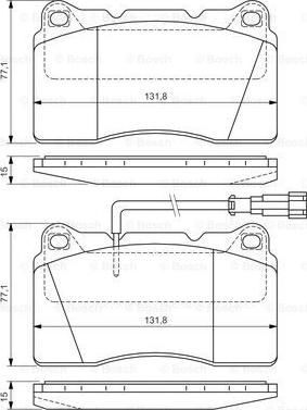 BOSCH 0 986 424 577 - Set placute frana,frana disc aaoparts.ro