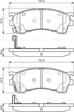 BOSCH 0 986 424 694 - Set placute frana,frana disc aaoparts.ro