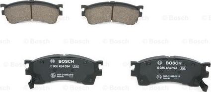 BOSCH 0 986 424 694 - Set placute frana,frana disc aaoparts.ro