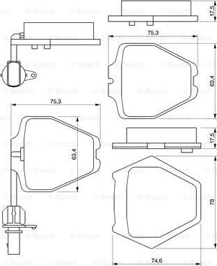 BOSCH 0 986 424 690 - Set placute frana,frana disc aaoparts.ro