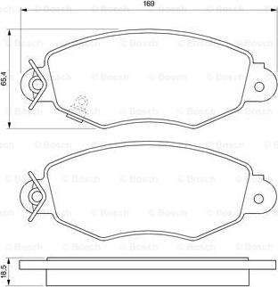 BOSCH 0 986 424 691 - Set placute frana,frana disc aaoparts.ro