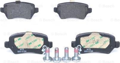 BOSCH 0 986 424 646 - Set placute frana,frana disc aaoparts.ro