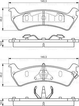 BOSCH 0 986 424 655 - Set placute frana,frana disc aaoparts.ro