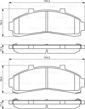 BOSCH 0 986 424 656 - Set placute frana,frana disc aaoparts.ro