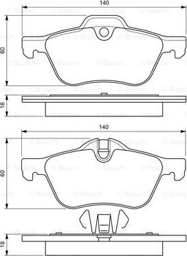 BOSCH 0 986 424 652 - Set placute frana,frana disc aaoparts.ro