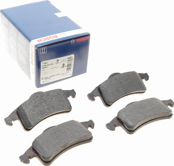 BOSCH 0 986 424 665 - Set placute frana,frana disc aaoparts.ro