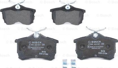 BOSCH 0 986 424 661 - Set placute frana,frana disc aaoparts.ro