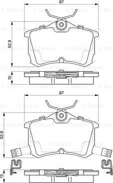 BOSCH 0 986 424 661 - Set placute frana,frana disc aaoparts.ro