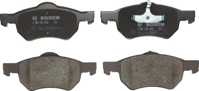 BOSCH 0 986 424 668 - Set placute frana,frana disc aaoparts.ro