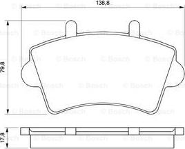 BOSCH 0 986 424 614 - Set placute frana,frana disc aaoparts.ro