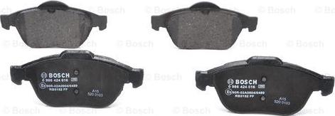 BOSCH 0 986 424 616 - Set placute frana,frana disc aaoparts.ro