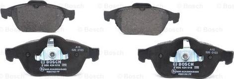 BOSCH 0 986 424 616 - Set placute frana,frana disc aaoparts.ro