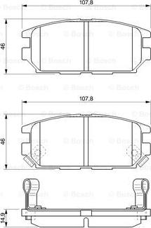 BOSCH 0 986 424 686 - Set placute frana,frana disc aaoparts.ro
