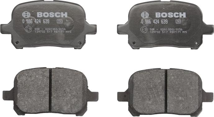BOSCH 0 986 424 639 - Set placute frana,frana disc aaoparts.ro
