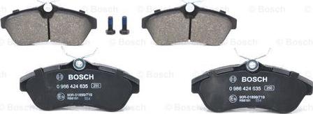 BOSCH 0 986 424 635 - Set placute frana,frana disc aaoparts.ro