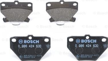 BOSCH 0 986 424 630 - Set placute frana,frana disc aaoparts.ro