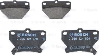 BOSCH 0 986 424 630 - Set placute frana,frana disc aaoparts.ro