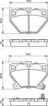 BOSCH 0 986 424 630 - Set placute frana,frana disc aaoparts.ro