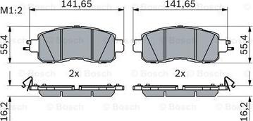 BOSCH 0 986 424 638 - Set placute frana,frana disc aaoparts.ro