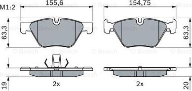 BOSCH 0 986 424 620 - Set placute frana,frana disc aaoparts.ro