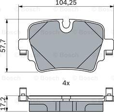 BOSCH 0 986 424 623 - Set placute frana,frana disc aaoparts.ro