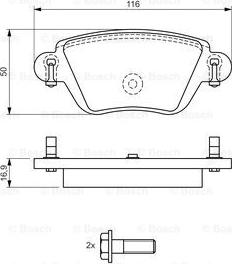 BOSCH 0 986 424 671 - Set placute frana,frana disc aaoparts.ro