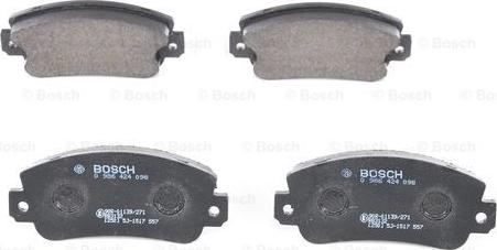 BOSCH 0 986 424 098 - Set placute frana,frana disc aaoparts.ro