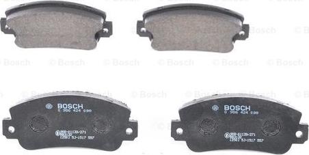 BOSCH 0 986 424 098 - Set placute frana,frana disc aaoparts.ro