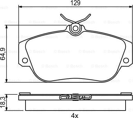 BOSCH 0 986 424 016 - Set placute frana,frana disc aaoparts.ro