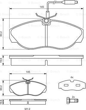 BOSCH 0 986 424 030 - Set placute frana,frana disc aaoparts.ro