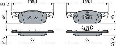 BOSCH 0 986 424 021 - Set placute frana,frana disc aaoparts.ro