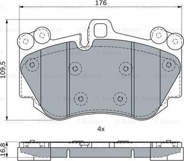 BOSCH 0 986 424 073 - Set placute frana,frana disc aaoparts.ro