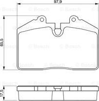 BOSCH 0 986 424 103 - Set placute frana,frana disc aaoparts.ro