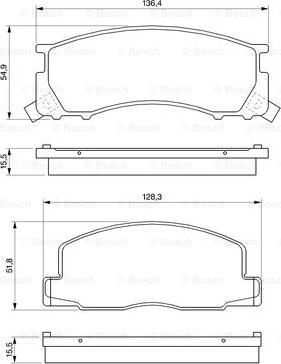 BOSCH 0 986 424 183 - Set placute frana,frana disc aaoparts.ro