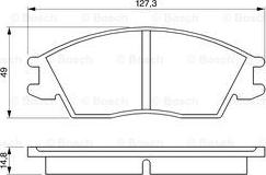 BOSCH 0 986 424 135 - Set placute frana,frana disc aaoparts.ro