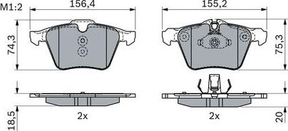 BOSCH 0 986 424 125 - Set placute frana,frana disc aaoparts.ro