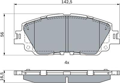 BOSCH 0 986 424 899 - Set placute frana,frana disc aaoparts.ro