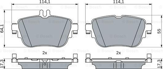 BOSCH 0 986 424 845 - Set placute frana,frana disc aaoparts.ro