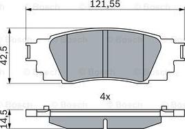 BOSCH 0 986 424 840 - Set placute frana,frana disc aaoparts.ro