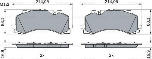 BOSCH 0 986 424 850 - Set placute frana,frana disc aaoparts.ro