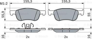 BOSCH 0 986 424 867 - Set placute frana,frana disc aaoparts.ro