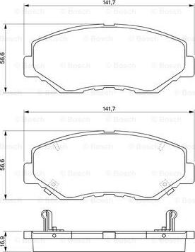 BOSCH 0 986 424 809 - Set placute frana,frana disc aaoparts.ro